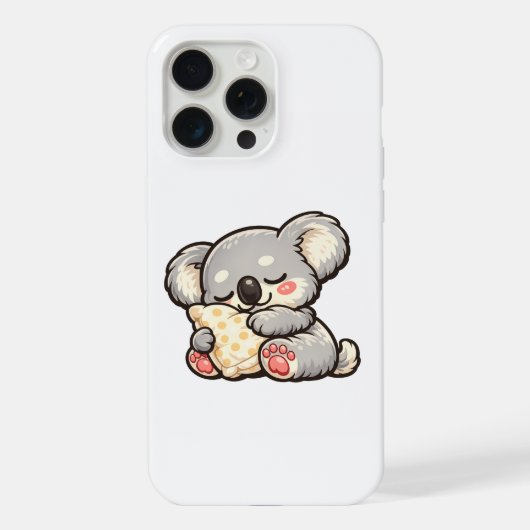 Koala Mignon Endormi avec Oreiller (Verso)