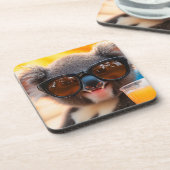 Koala mit Sommerfeeling Bier Onderzetter (Linkerzijde)