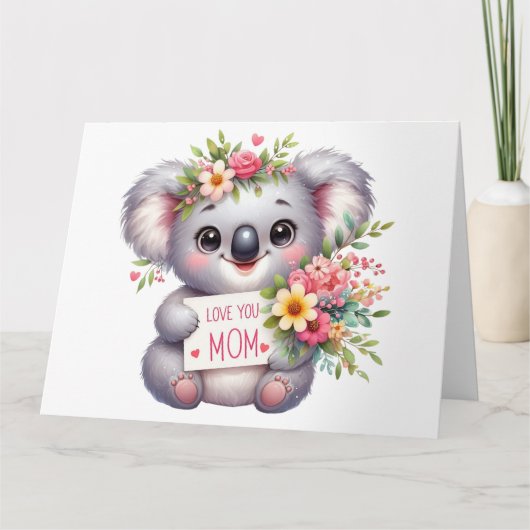  Koala Moederdag Kaart (Voorkant)