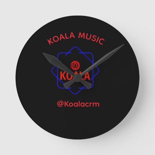 Koala Muziekmuurklok Ronde Klok (Voorkant)