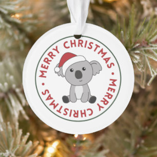 Koala Noël Neige Animaux d'hiver Koalas Ornamen