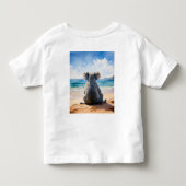 Koala op een zandstrand kinder shirts (Achterkant)