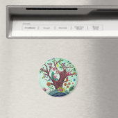 Koala Ours Arbre de vie | Magnet (In Situ (Lave-vaisselle))