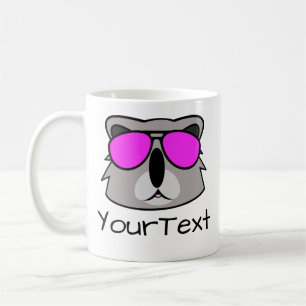 Koala Ours Doodle Visage Personnalisé Café Mug