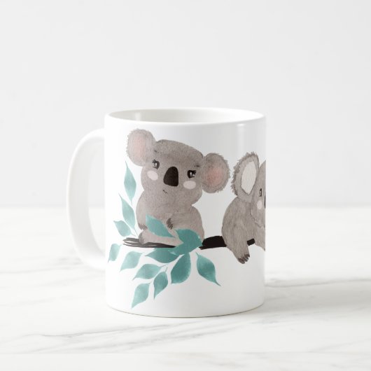 Koala Ours Eau Couleur Peint Art Mug (Devant gauche)