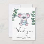 Koala ours merci baby shower (Devant)