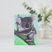 Koala Painting Briefkaart (Staand voorkant)