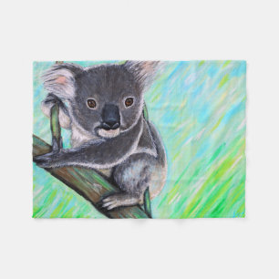 Koala Painting Fleece Deken