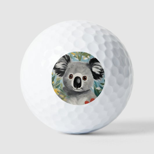 Koala Painting Golfballen (Voorkant)
