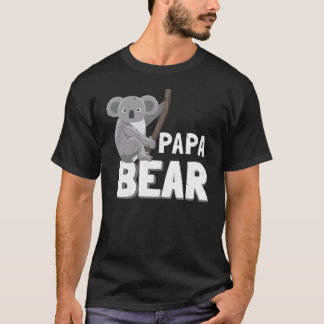 Koala Papa Beer Tshirt Vegan Vaderdag Gift