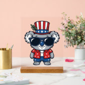 Koala patriotique style vintage vectoriel_1 (Mariage)