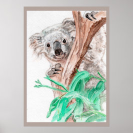 Koala, Peek-a-Boo Poster