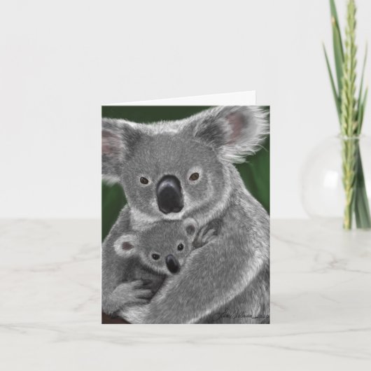 Koala Pensez à votre carte (Devant)
