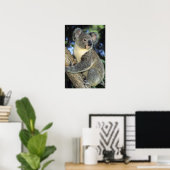 Koala, Phascolarctos cinereus), Australië Poster (Thuiskantoor)