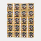 Koala Piratenpatroon Fleece Deken (Voorkant)