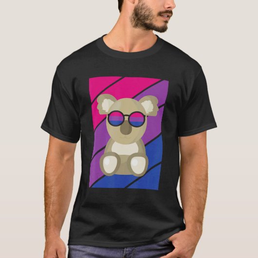 koala Pride Bisexual Flag LGBTQ Proud Ally Pride S T-shirt (Voorkant)