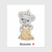 Koala Princess Sticker (Vel)