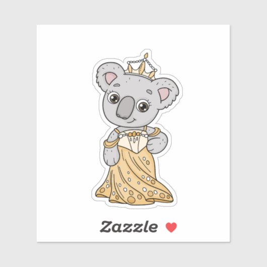 Koala Princess Sticker (Vel)