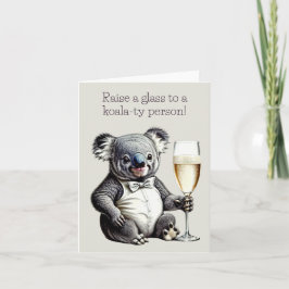 Koala Pun Wenskaart Kaart