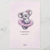 Koala Qui Connaît Maman Meilleur Baby shower Carte (Dos)