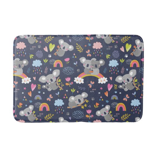 Koala Rainbow Love Pattern Badmat (Voorkant)