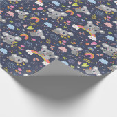 Koala Rainbow Love Pattern Cadeaupapier (Hoek)