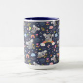 Koala Rainbow Love Pattern Mok (Midden)