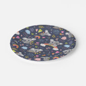 Koala Rainbow Love Pattern Papieren Bordje (Gekanteld)