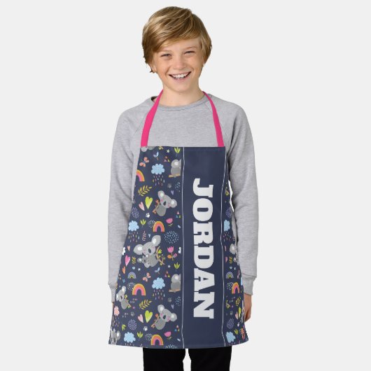 Koala Rainbow Love Pattern Schort (Gedragen)