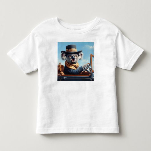 Koala Rijden Kinder Shirts (Voorkant)
