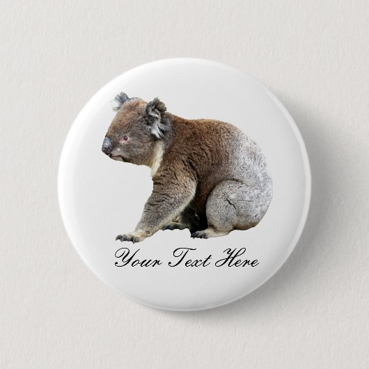 Koala Ronde Button 5,7 Cm (Voorkant)