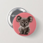 Koala Ronde Button 5,7 Cm (Voorkant /achterkant)