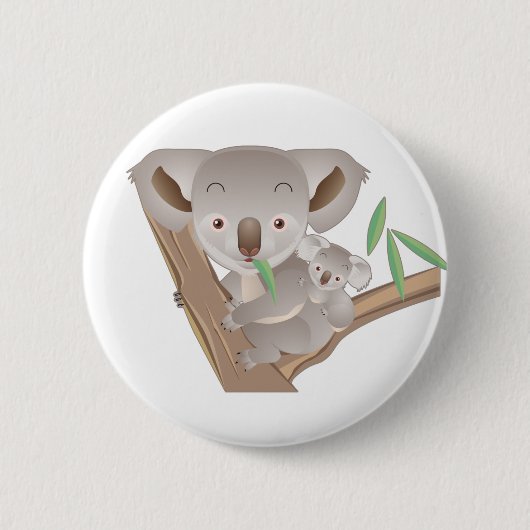 Koala Ronde Button 5,7 Cm (Voorkant)