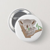 Koala Ronde Button 5,7 Cm (Voorkant /achterkant)