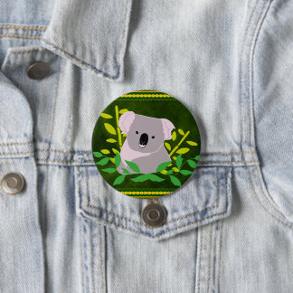 Koala Ronde Button 7,6 Cm