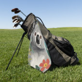 Koala Schilderij Golfhanddoek (Groen)