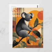 Koala Sitting in a Tree Briefkaart (Voorkant / Achterkant)