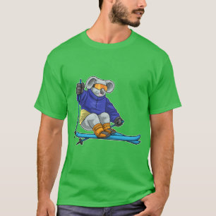 Koala Skier Skibril Ski T-shirt