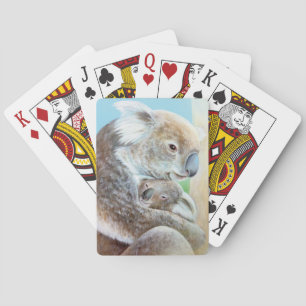 Koala speelkaarten in fijne kunst uitgevoerde