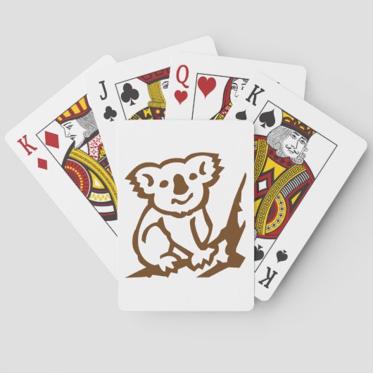 Koala-spelkaarten Pokerkaarten (Achterkant)