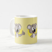 Koala, tasse à café caricaturale (Devant gauche)