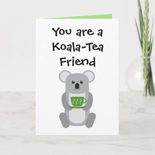 Koala-Tea Friend - Carte de voeux (Devant)