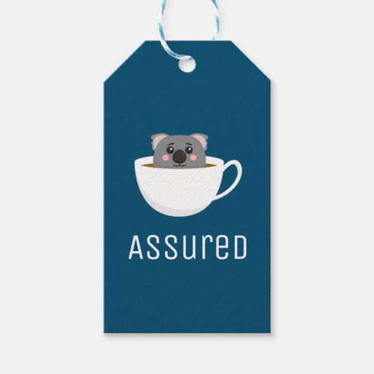Koala Tea verzekerd Cadeaulabel (Voorkant)