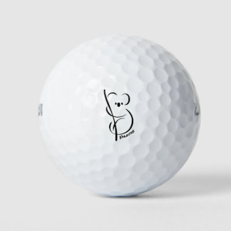 Koala Tee | Kwaliteit Minimaal Inktontwerp Golfballen