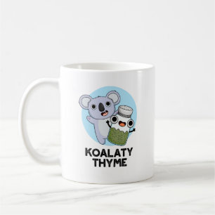 Koala-ty Thyme Funny Koala Thyme Pun Koffiemok