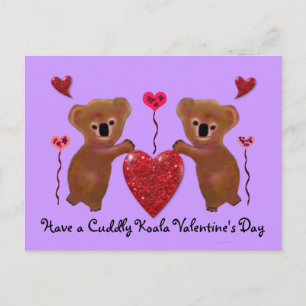 Koala Valentijn Hearts Briefkaarten