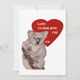 Koala Valentijnse Feestdagenkaart