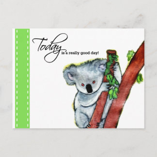 Koala - "Vandaag is echt een goede dag!" Briefkaart