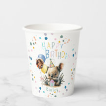 Koala Verjaardag Papier Cups
