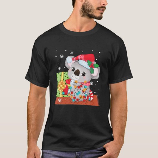 Koala Versiering kerstbomen T-shirt Kerstmis (Voorkant)